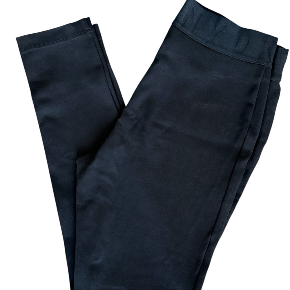 DKNY Womens Black Leggings Thick Fabric Size Small